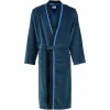 Am billigsten 💯 Cawö Bekleidung Cawö Bademäntel Kimono 4839 In Blau/schwarz – 19 Günstig Kaufen 🔥 16