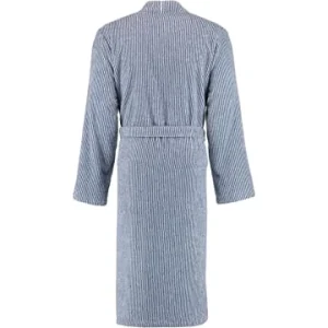 Auslauf 😍 Cawö Bekleidung Cawö Bademäntel Kimono Streifen 3834 In Navy-weiß – 16 Günstig Kaufen 👍 8