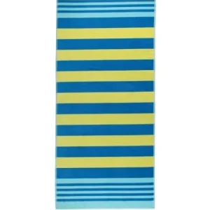 Brandneu 🎁 Cawö Strandtücher Cawö Strandtuch Beach 5557 In Blau-gelb – 15 Günstig Kaufen 🤩 9