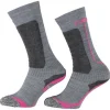 Schlussverkauf 🛒 Sportwäsche CMP Ski-/ Snowboardsocken In Grau/ Pink Günstig Kaufen 👏 19