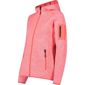 Coupon 👏 Fleecejacken & -pullover Cmp Strickfleece In Red Fluo-bianco Günstig Kaufen ⭐ 10